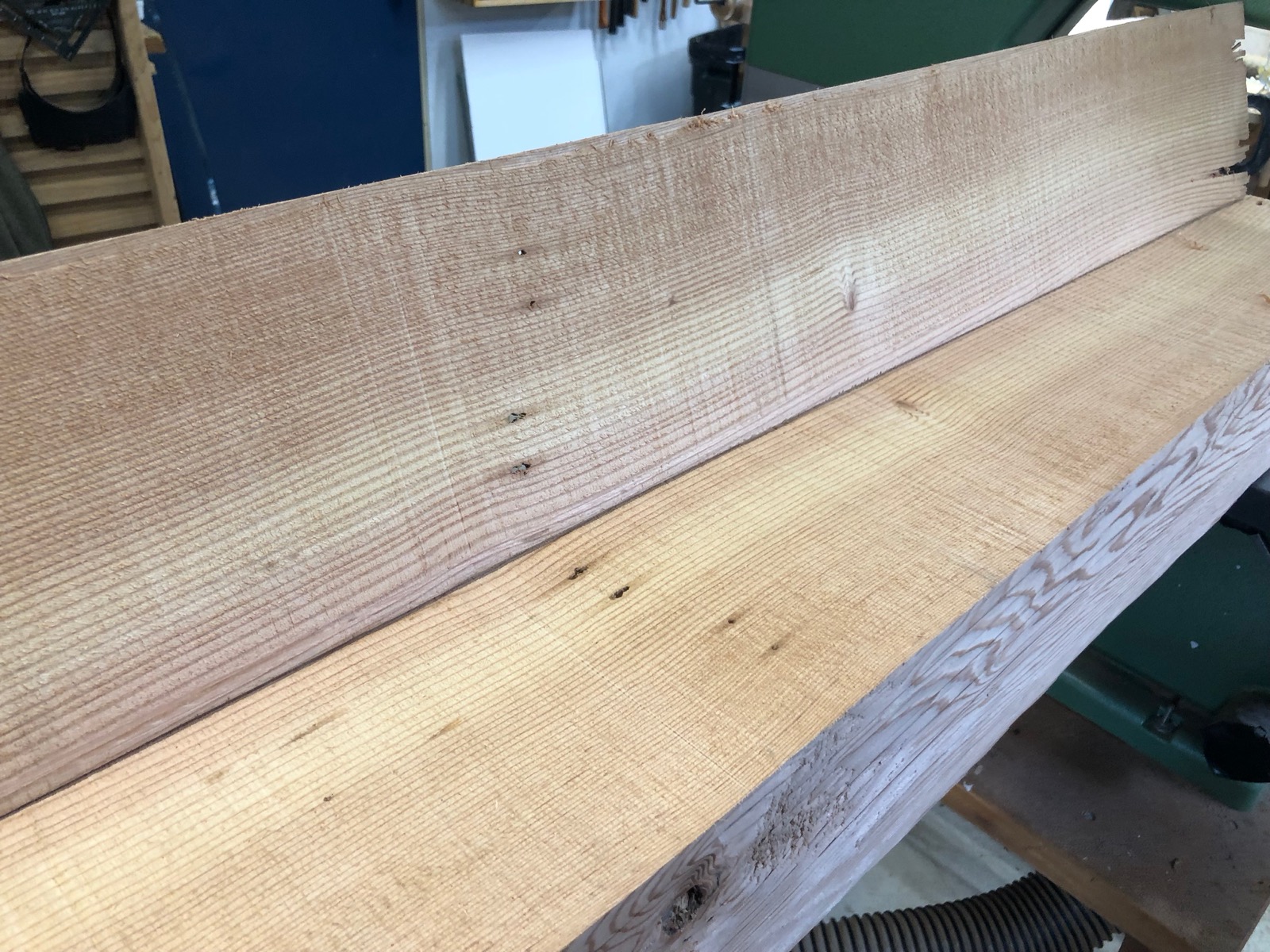 A barn beam that after resawing.