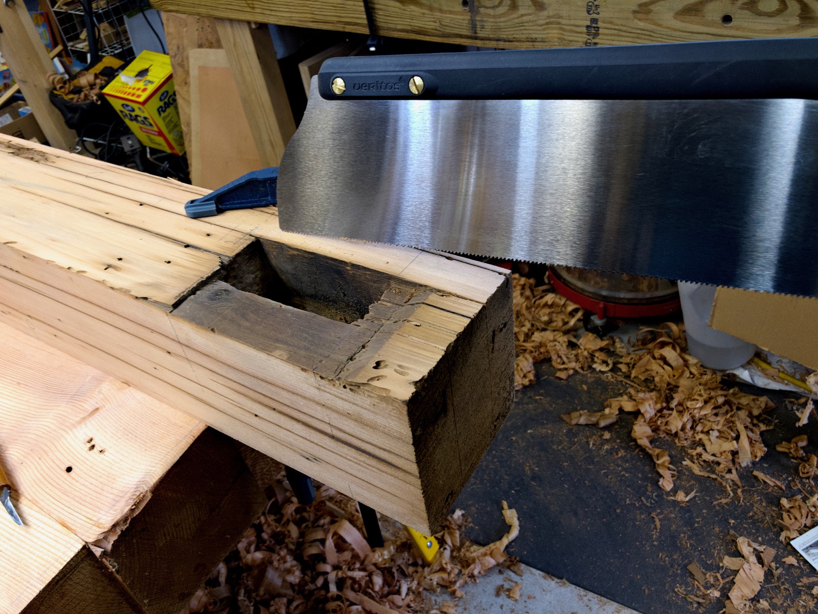 My rip tenon saw ready for work.