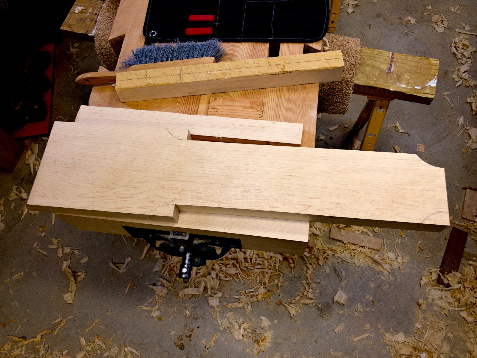 The leg vise.