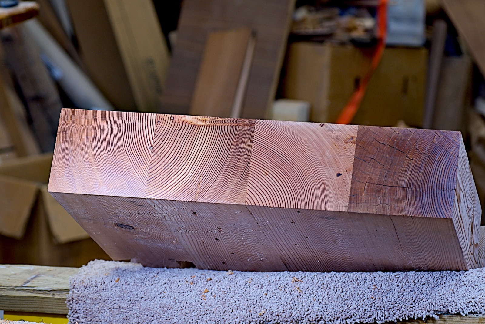 The end after being planed.